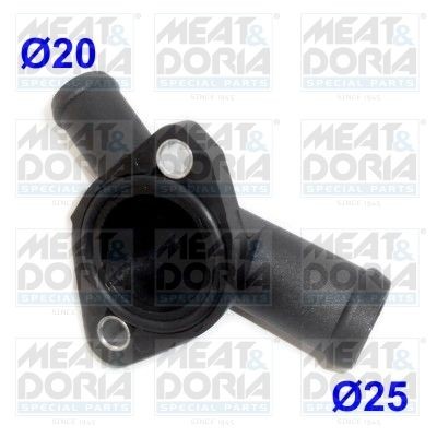 Фланец водяного охлаждения VW Golf,Bora,T4 MEAT&DORIA 93158 MEAT DORIA