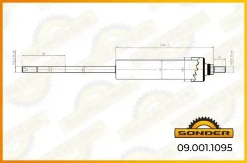 Амортизатор кабины SCANIA о.н 1943267 — 2 года безусловной гарантии 090011095 SONDER