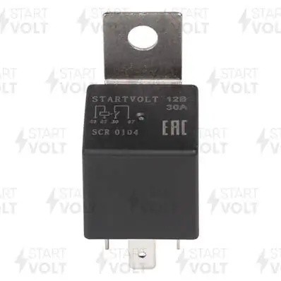 Реле автомобильное 4 контакта, со съемн. кроншт., 30А  SCR0104 SCR 0104 START VOLT