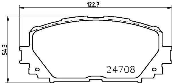 Колодки тормозные TOYOTA Yaris (06-) передние (4шт.) MINTEX MDB2956 MINTEX