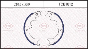Колодки тормозные барабанные TOYOTA Land Cruiser 75-LEXUS GX 01- TCB1012 TCB1012 TATSUMI