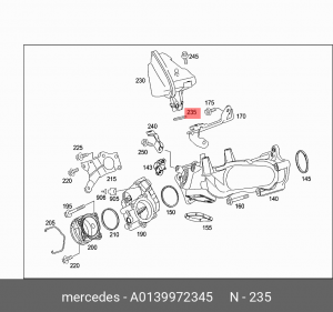 MERCEDES BENZ A  0139972345 MERCEDES BENZ
