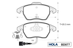 AUDI A3 [8PA] /VW GOLF V BD877 HOLA