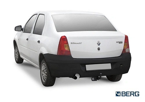 Устройство прицепное Renault Logan 2005-2014 "BERG" (шар А, 1200/75 кг.) F.4713.001 BERG