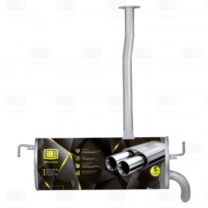 Глушитель Hyundai ix35 (10-)/Kia Sportage III (10-) 2.0d осн. (алюм. сталь) (EMM EMM 0319 TRIALLI