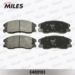 Колодки тормозные передние (без датчика) (Смесь Low-Metallic) CHEVROLET CAPTIVA/ E400103 MILES