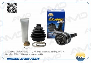 ШРУС наружный (T25/T22/ABS48) с кольцом ABS HYUNDAI Solaris RB, 1.4, 1.6, с коль AMD.SH133 AMD