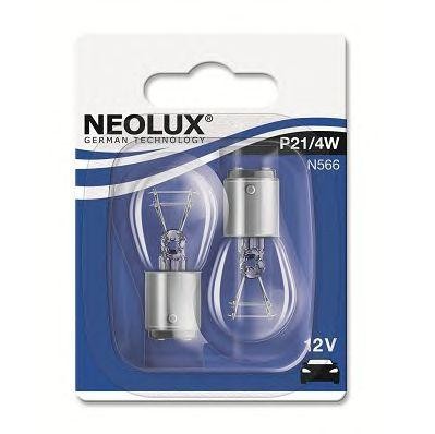 Лампа 12V P21/4W BAZ15d 440/15лм блистер (2шт.) Standard NEOLUX N566-02B NEOLUX