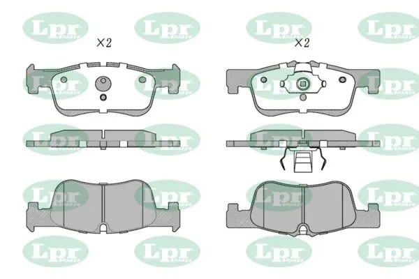 Колодки тормозные дисковые 05P1752 05P1752 LPR
