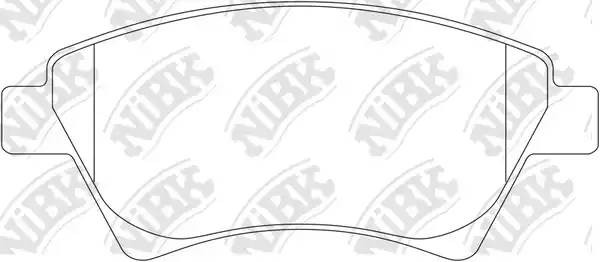 Колодки тормозные RENAULT Megane 2,Scenic 2 передние (4шт.) NIBK PN0350 NIBK