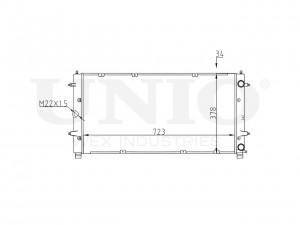 Радиатор охлаждения двигателя RAD-10069 UNIO