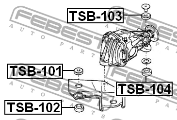 Втулка дифференциала TSB-104 FEBEST