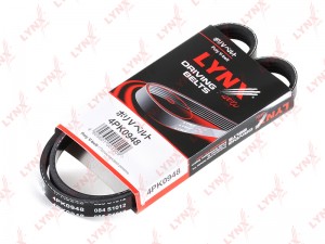 Ремень поликлиновой подходит для CHEVROLET Aveo/Kalos 1.2, CITROEN Jumper 2.5TD  4PK0948 LYNXAUTO