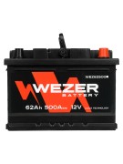 аккумуляторная батарея! 62Ah 500A +справа 242/175/175\ WEZ62500R WEZER