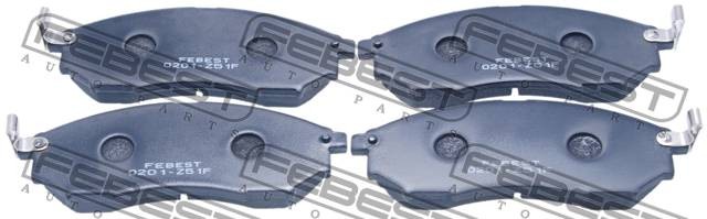 Колодки передние NISSAN QASHQAI 08- 0201-Z51F 0201-Z51F FEBEST