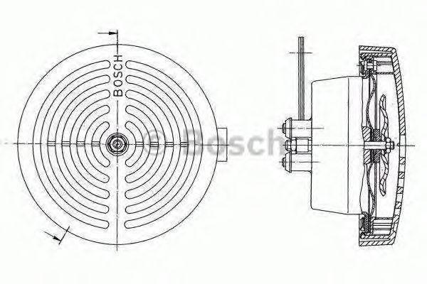 Сигнал звуковой 12V BOSCH 0320223024 BOSCH