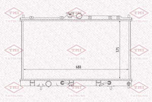Радиатор охлаждения MITSUBISHI Lancer 03- TGA1021 TGA1021 TATSUMI