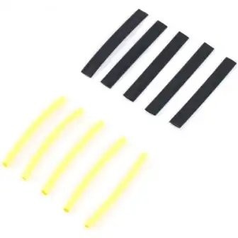 Трубка термоусадочная набор №11 (10 шт) Ф 6/3, 8/4 (по 5 шт) "VOLTON" VLT250051 VOLTON