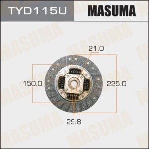 диск сцепления!\ Toyota Caldina/Corolla/Corona 92> TYD115U MASUMA