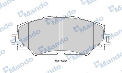 Колодки тормозные TOYOTA Auris (06-12) (Япония),Corolla (07-13) передние (4шт.)  MBF015222 MANDO