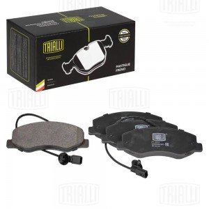 Колодки тормозные дисковые задние с 2-мя датчиками для сдвоенной ошиновки PF0974 TRIALLI