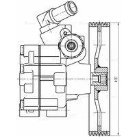Насос ГУР для а.м Peugeot Partner 08-,Citroen Berlingo 08- 1.6i LPS2002 LPS2002 LUZAR