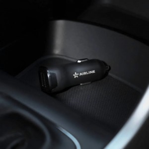 Адаптер автомобильный 2хUSB 1А+2.1А в прикуриватель 12/24В ACH-2U-04 ACH-2U-04 AIRLINE