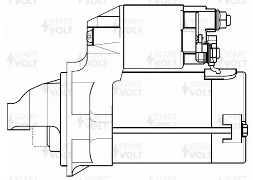 Стартер для а/м Toyota Corolla E120 (01-)/Rav 4 A20 (00-) 1.8i 1,5кВт (LSt 1908) LST 1908 START VOLT