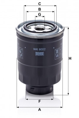 Фильтр топливный TOYOTA Land Cruiser MITSUBISHI Pajero (06-) MANN WK 8052 Z MANN FILTER
