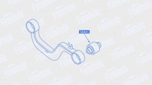Сайлентблок поперечного рычага задней подвески Audi A3/SkodaOoctavia II/VW Golf  SB885 FINWHALE