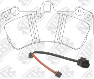 Колодки тормозные VW Touareg PORSCHE Cayenne передние (4шт.) NIBK PN0345W NIBK