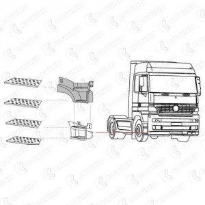 подножка! правая верхняя \MB Actros II 944200 COVIND