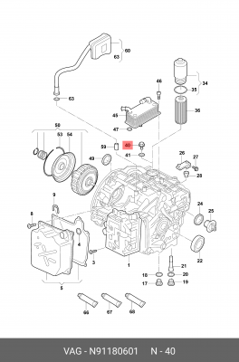Пробка VW AUDI SEAT SKODA блока цилиндров OE N 911 806 01 VAG