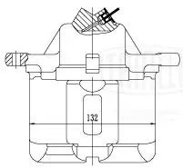 Суппорт торм. Volvo 940 (90-)/II (94-)/960 (90-)/740 (83-) перед. лев. d=57мм (C CF 002318 TRIALLI