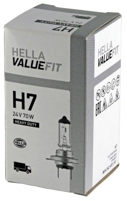 Лампа накаливания VALUEFIT, H7 24V 70W PX 26d 8GH242632-141 HELLA