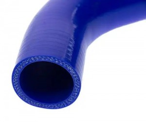 Патрубок ГАЗ-3110,3302 термостата (L=180мм,d=38) синий силикон MEGAPOWER 130-16-049 MEGA POWER