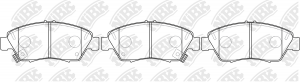 Колодки передние (HONDA CIVIC 91-05) PN8264 PN8264 NIBK