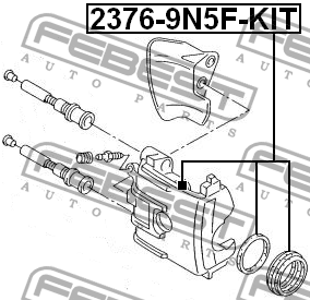Поршень суппорта 2376-9N5F-KIT 2376-9N5F-KIT FEBEST