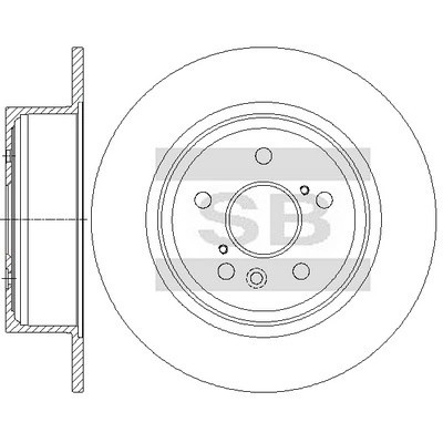 Тормозной диск SD4910 SD4910 SANGSIN