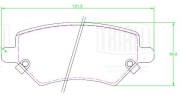 Колодки торм. для а/м Chery Tiggo 4 Pro 20-/Omoda C5 22- 2WD диск. перед. PF 231 PF2310 TRIALLI