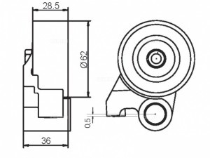 Ролик ГРМ TOYOTA Land Cruiser (02-) натяжителя GMB GT90210 GMB