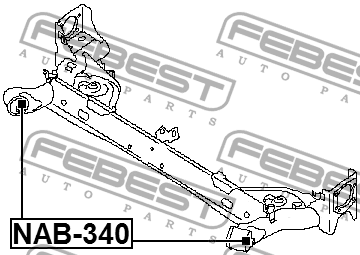 Сайленблок NAB-340 NAB-340 FEBEST