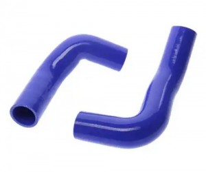Патрубок ГАЗ-3308,3309 дв.ММЗ-245 радиатора комплект 2шт. синий силикон MEGAPOWE 13017016 MEGA POWER