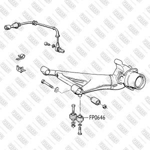 тяга стабилизатора заднего!\ BMW 5 E28E34 / 7 E23 E32 77> FP0646 FIXAR