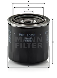 Фильтр масляный WP1026 WP 1026 MANN FILTER