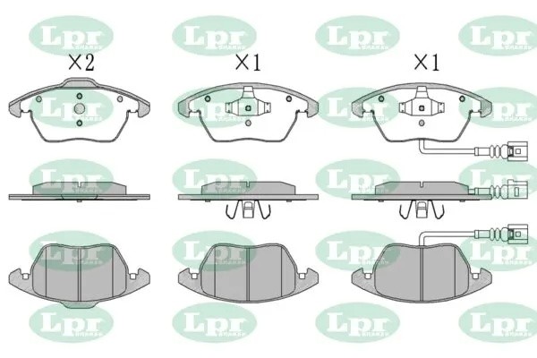 Комплект тормозных колодок 05P866 05P866 LPR