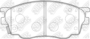 Колодки передние (MAZDA 6 (GG, GH) 1.8) PN5483 PN5483 NIBK