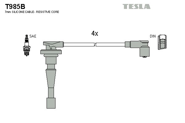 к-кт проводов!\ Honda CR-V 2.0 16V 95-99 T985B TESLA