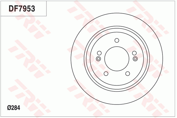 Диск тормозной задний KIA OPTIMA 2012- DF7953 DF7953 TRW