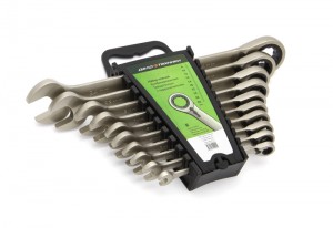 набор ключей! комб.трещеточных с переключателем 10 шт(8,10,12,13,14,15,17,19,22, 515300 DELO TEHNICI